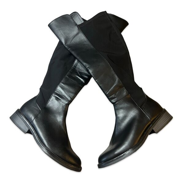 A NEW DAY Hope Wide Calf Tall Boots Black - Picture 1 of 4